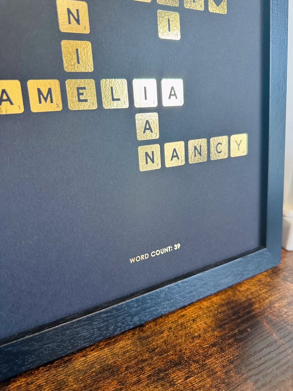 Custom Family Name Puzzle Foil Print