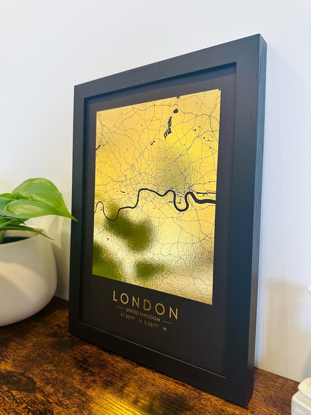 Custom Foil Map Prints Any Location