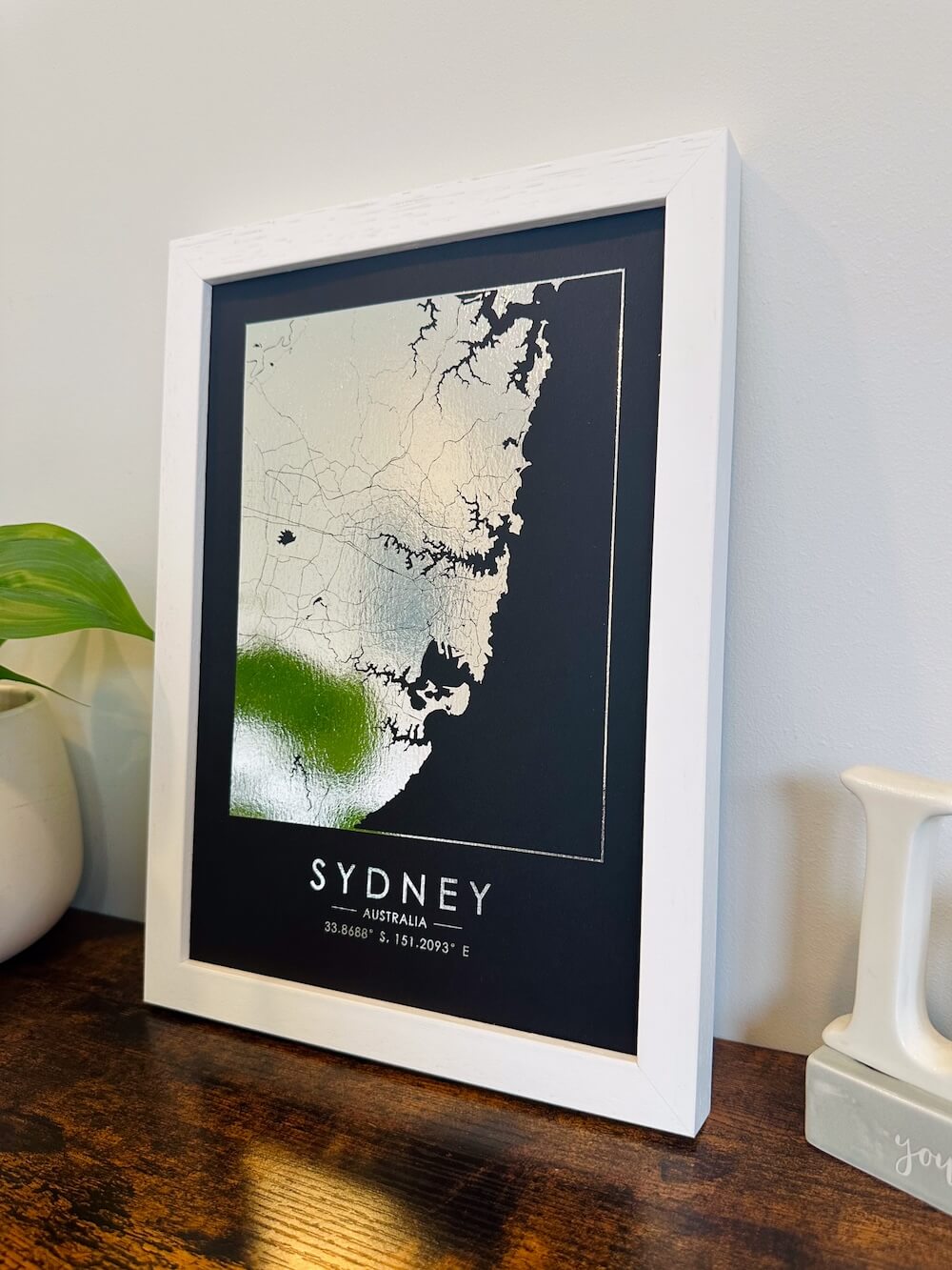 Custom Foil Map Prints Any Location