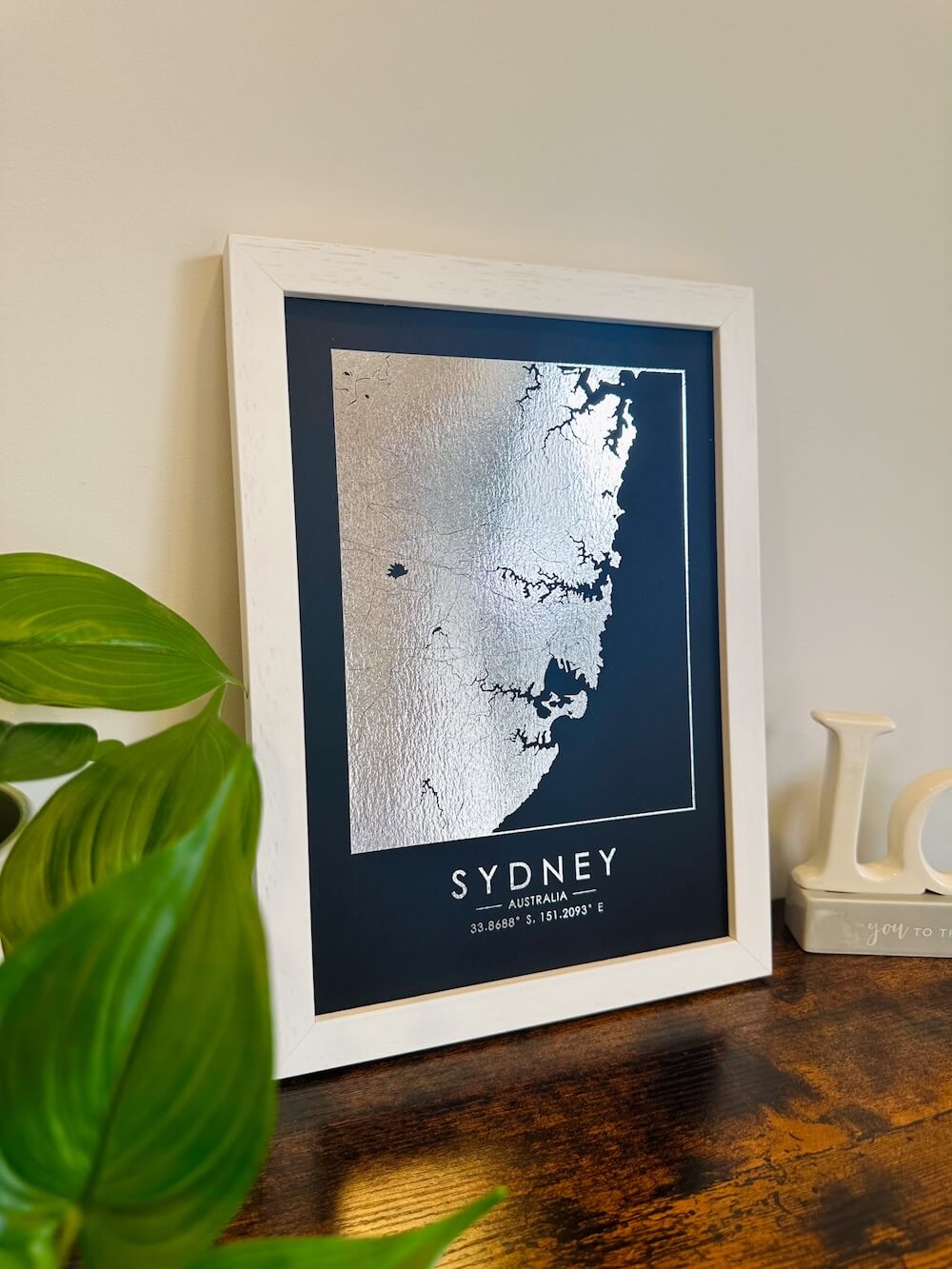 Custom Foil Map Prints Any Location