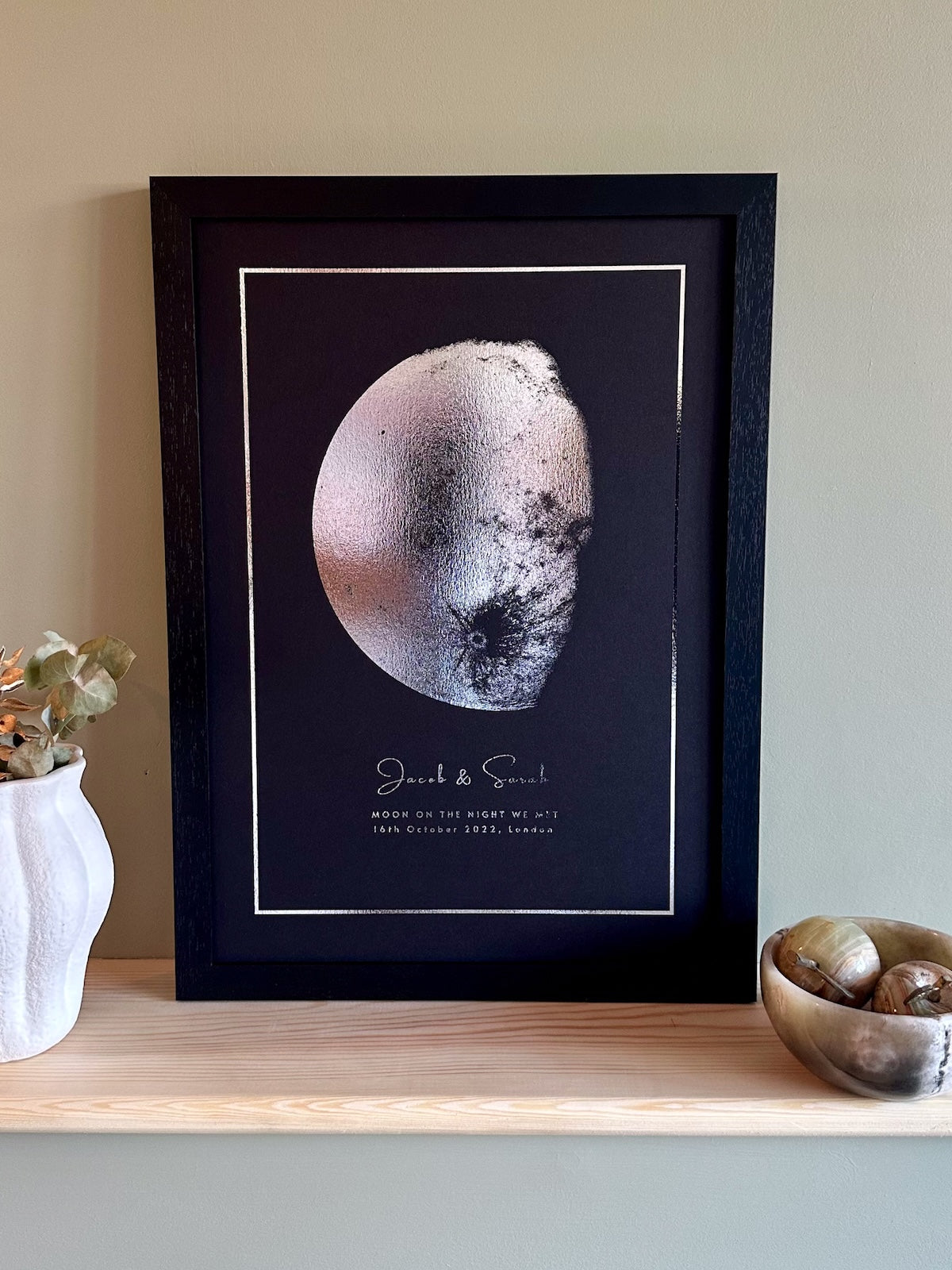 Custom Foil Moon Phase Foil Print