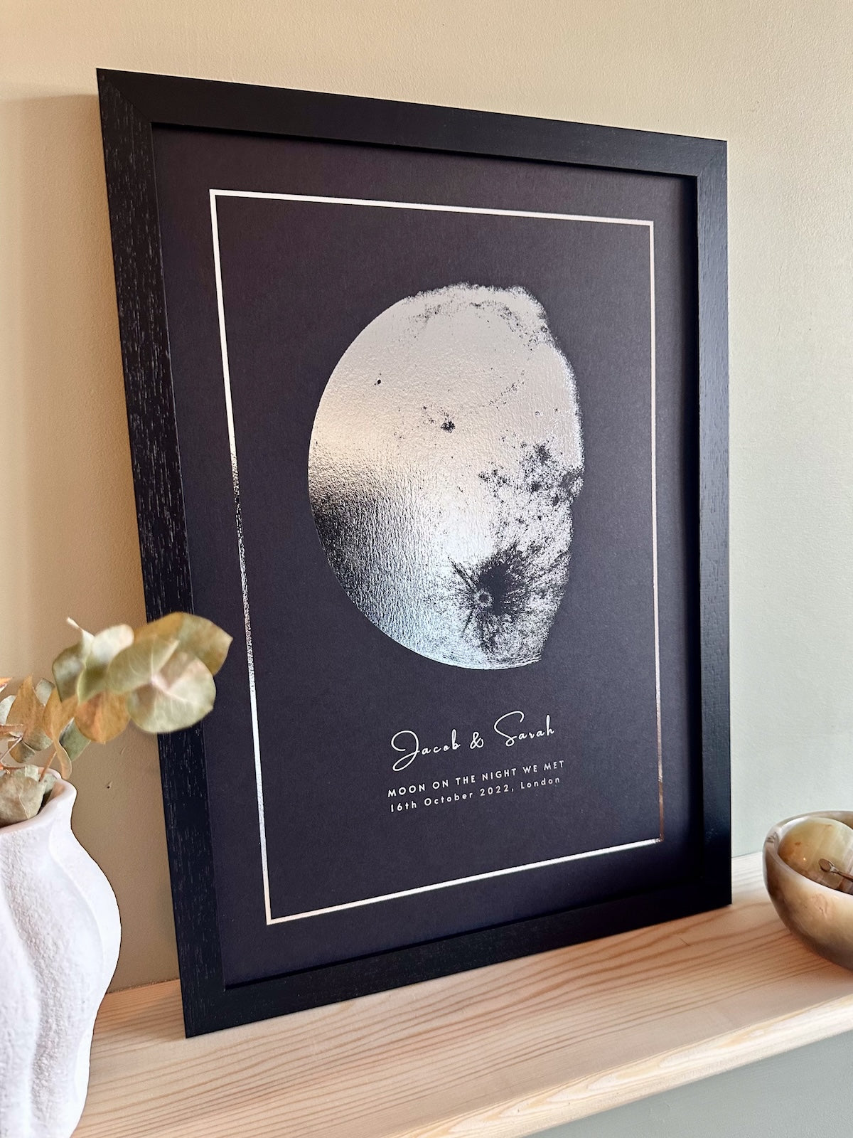 Custom Foil Moon Phase Foil Print