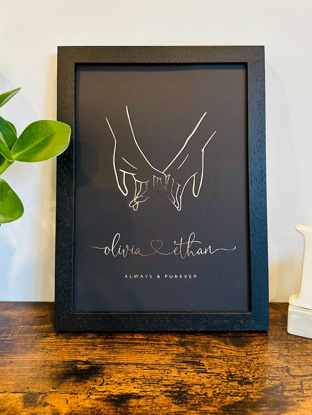 Holding Hands | Custom Couple Foil Print